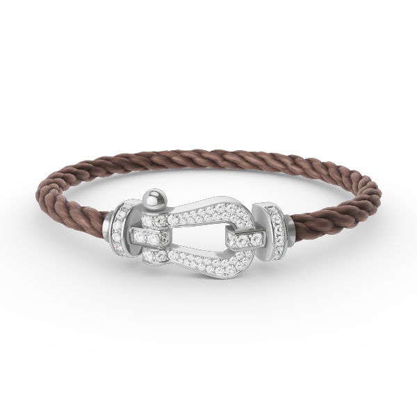 [Imperial] FORCE LARGE HORSESHOE FULL DIAMOND BRACELET SILVER