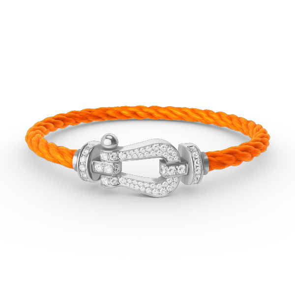 [Imperial] FORCE LARGE HORSESHOE FULL DIAMOND BRACELET SILVER