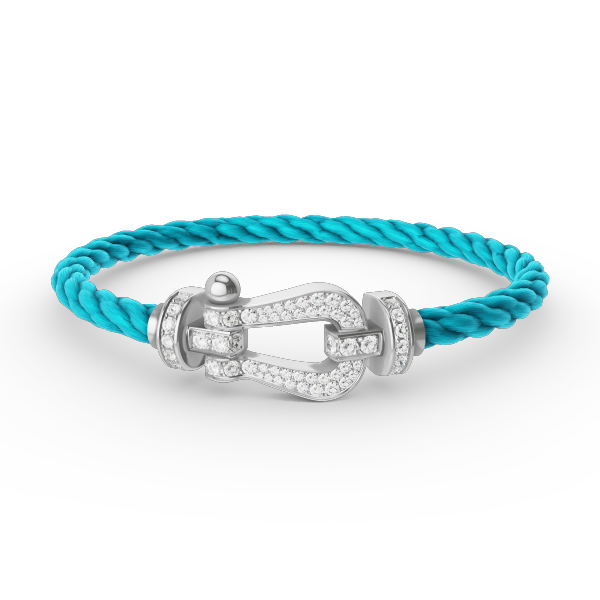 [Imperial] FORCE LARGE HORSESHOE FULL DIAMOND BRACELET SILVER