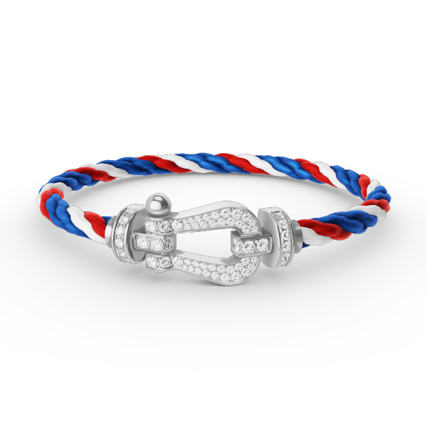 [Imperial] FORCE LARGE HORSESHOE FULL DIAMOND BRACELET SILVER