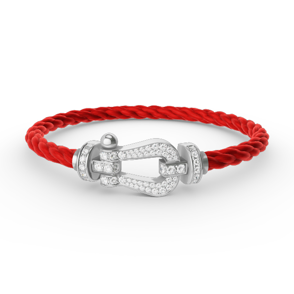 [Imperial] FORCE LARGE HORSESHOE FULL DIAMOND BRACELET SILVER