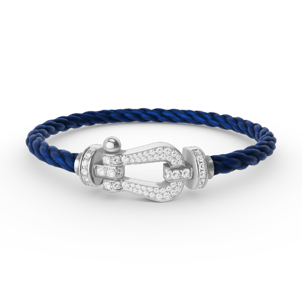 [Imperial] FORCE LARGE HORSESHOE FULL DIAMOND BRACELET SILVER