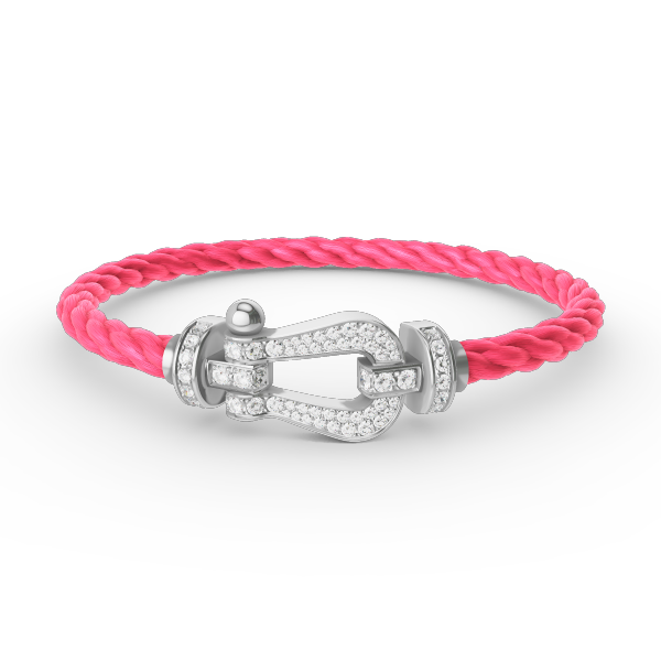 [Imperial] FORCE LARGE HORSESHOE FULL DIAMOND BRACELET SILVER