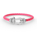 [Imperial] FORCE LARGE HORSESHOE FULL DIAMOND BRACELET SILVER