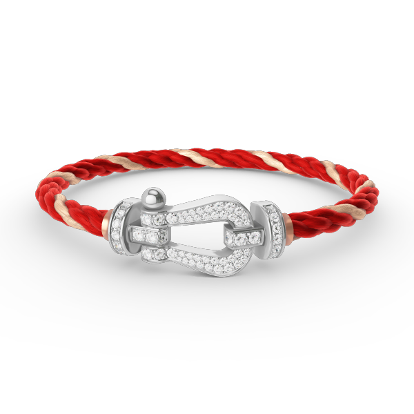 [Imperial] FORCE LARGE HORSESHOE FULL DIAMOND BRACELET SILVER