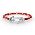 [Imperial] FORCE LARGE HORSESHOE FULL DIAMOND BRACELET SILVER