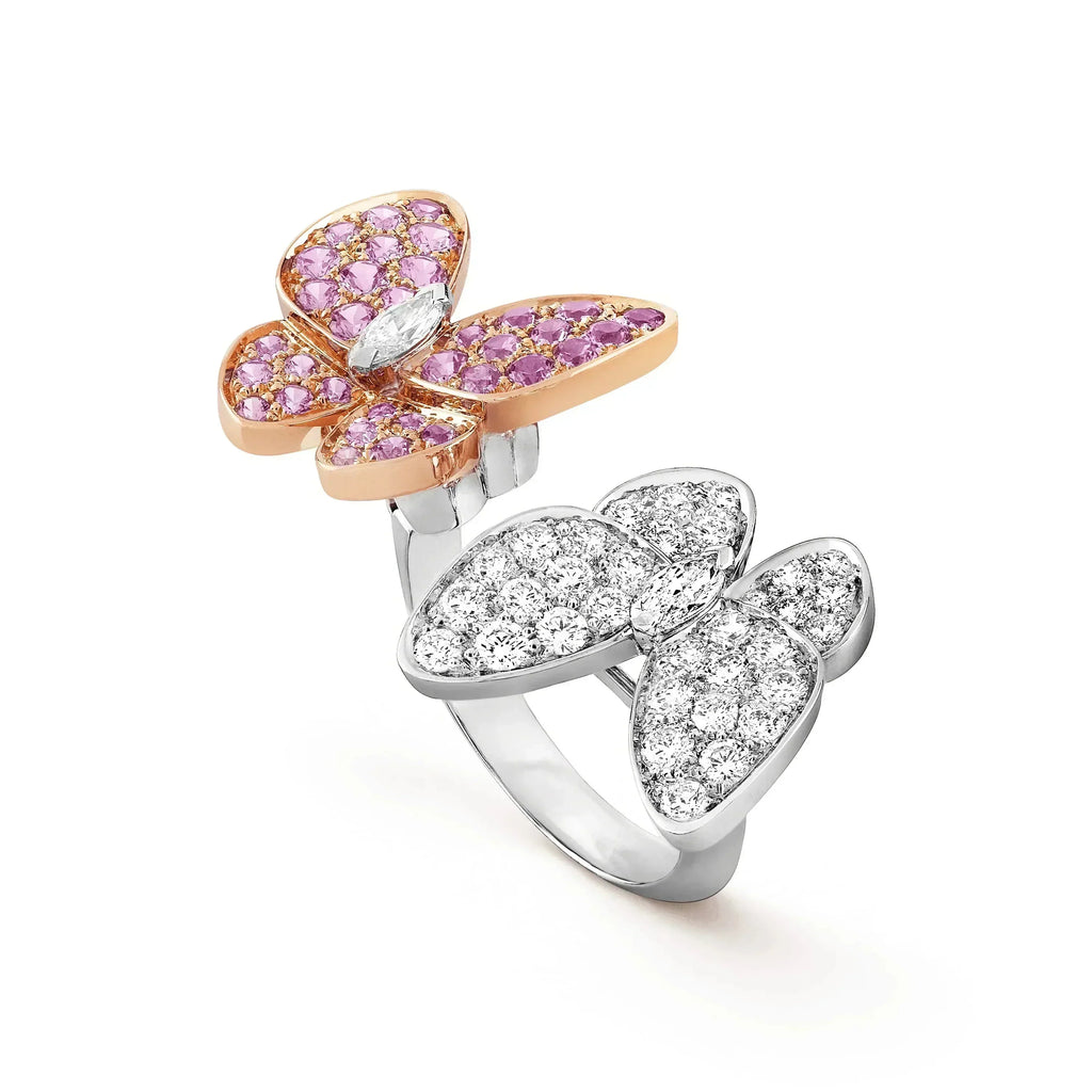 [Imperial] TWIN BUTTERFLY DIAMOND RING